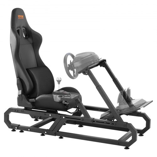 

VEVOR Rennlenkradständer für Logitech G923/G920/G29, robustes Fahrsimulator-Cockpit aus Stahl – Thrustmaster T248P, Lenkradhalterung höhenverstellbar und Fußpedalwinkel einstellbar, max. Tragkraft 330 lbs, kompakt