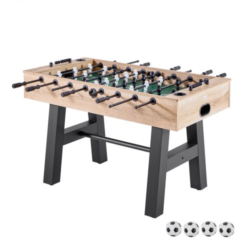 

VEVOR Tischfußballtisch in Standardgröße (1400 x 726 x 864 mm), Indoor-Kickertisch für Zuhause, Familie und Spielzimmer, langlebiges Set, inkl. 4 Bällen & Punktezähler & 2 Getränkehaltern