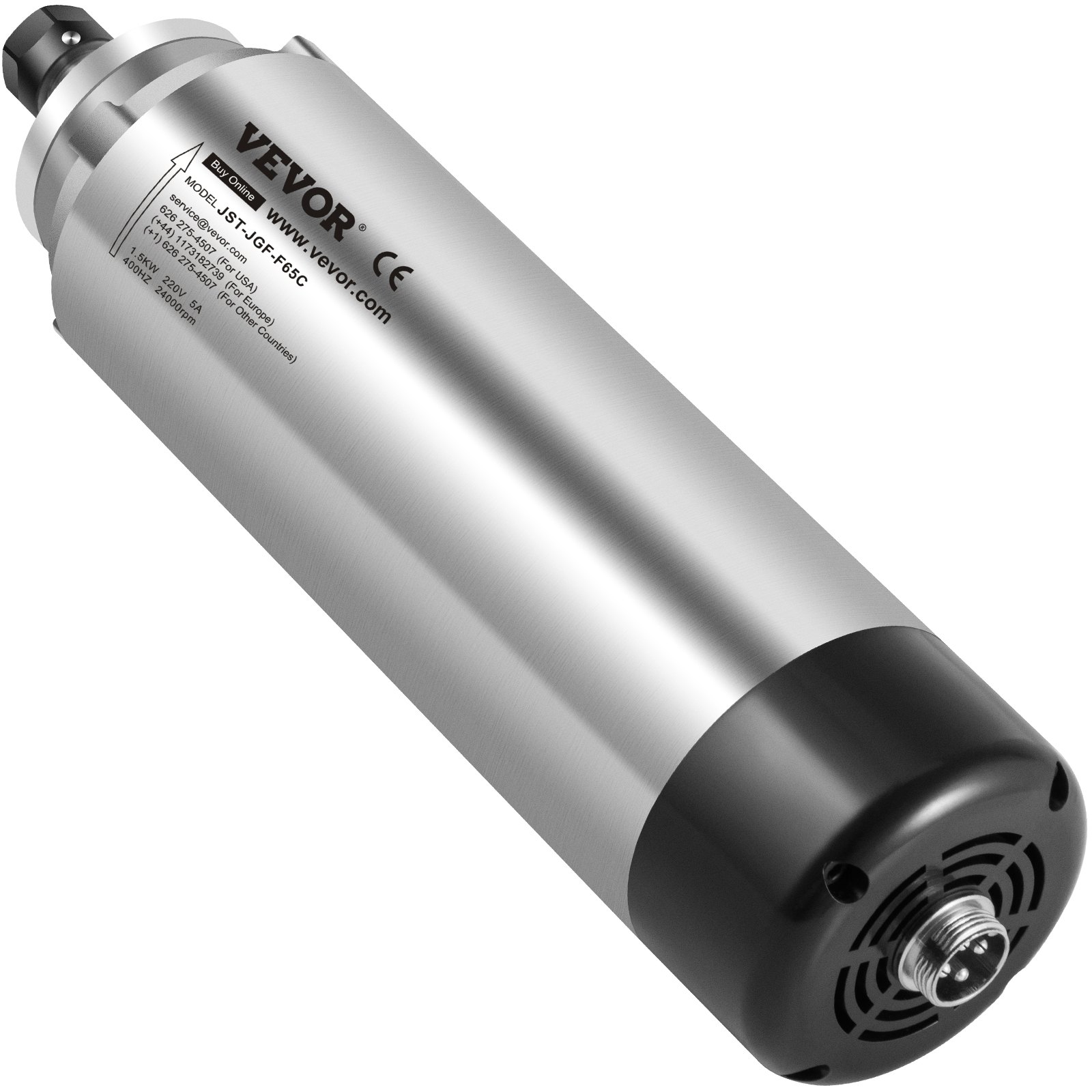 VEVOR 0,8 KW CNC-Luftgekühlter Spindelmotor – ER11 Spannzange, 12000-24000 U/min, 220 V, 4 Lager, Rundlauf <0,002 Mm