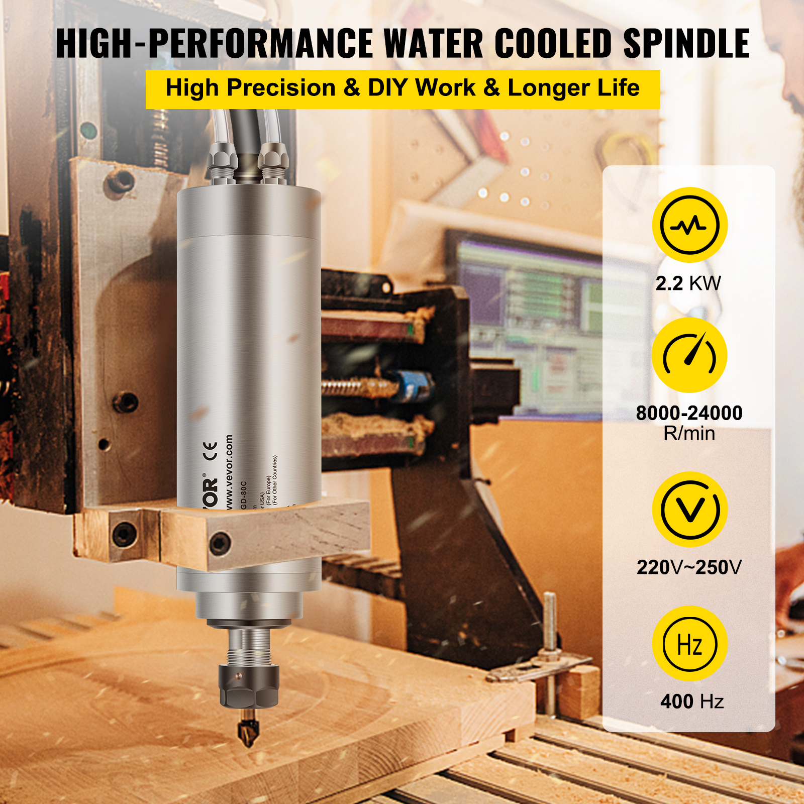 Vevor Spindelmotor Wasserk Hlung Wassergek Hlten Spindelmotor Kw