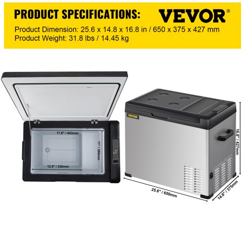 VEVOR Kompressor-Kühlbox 18 L – Elektrischer Aut Produktbild-Vorschau 4