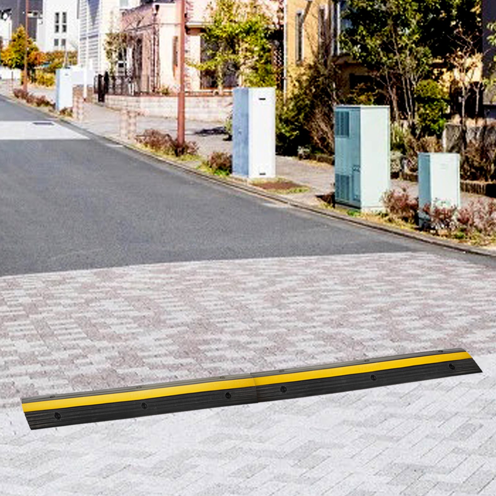 4er-Pack ECO Kabelbrücke 1 Kanal – Kabelschutz Für PKW & Co. Bis 10 T Belastung