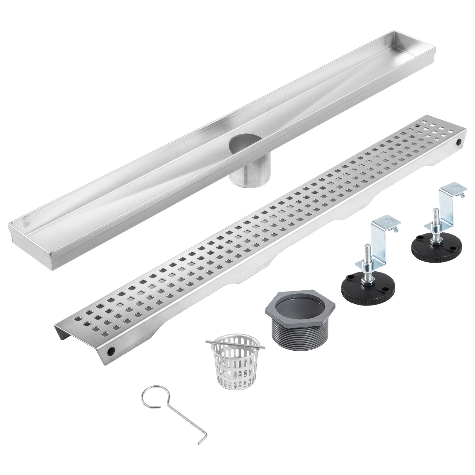 Gugxiom 60 Cm Duschrinne, 304 Edelstahl Einsatz Abl Produktbild-Vorschau 4