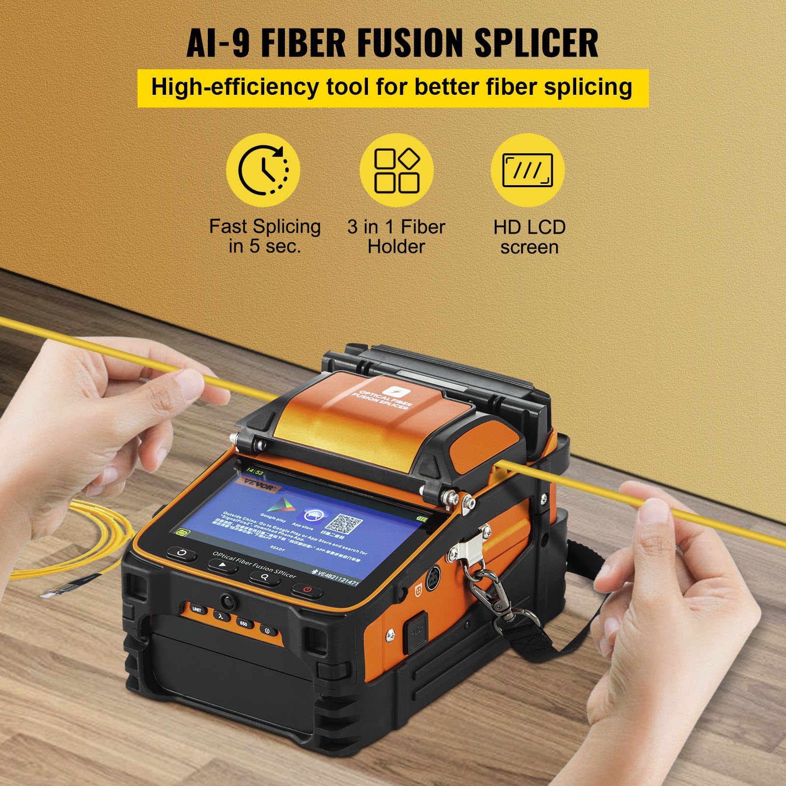 Signal Fire AI-30 Glasfaser Spleißgerät - Mit OPM & VFL Funktion Für Präzise Faserarbeiten