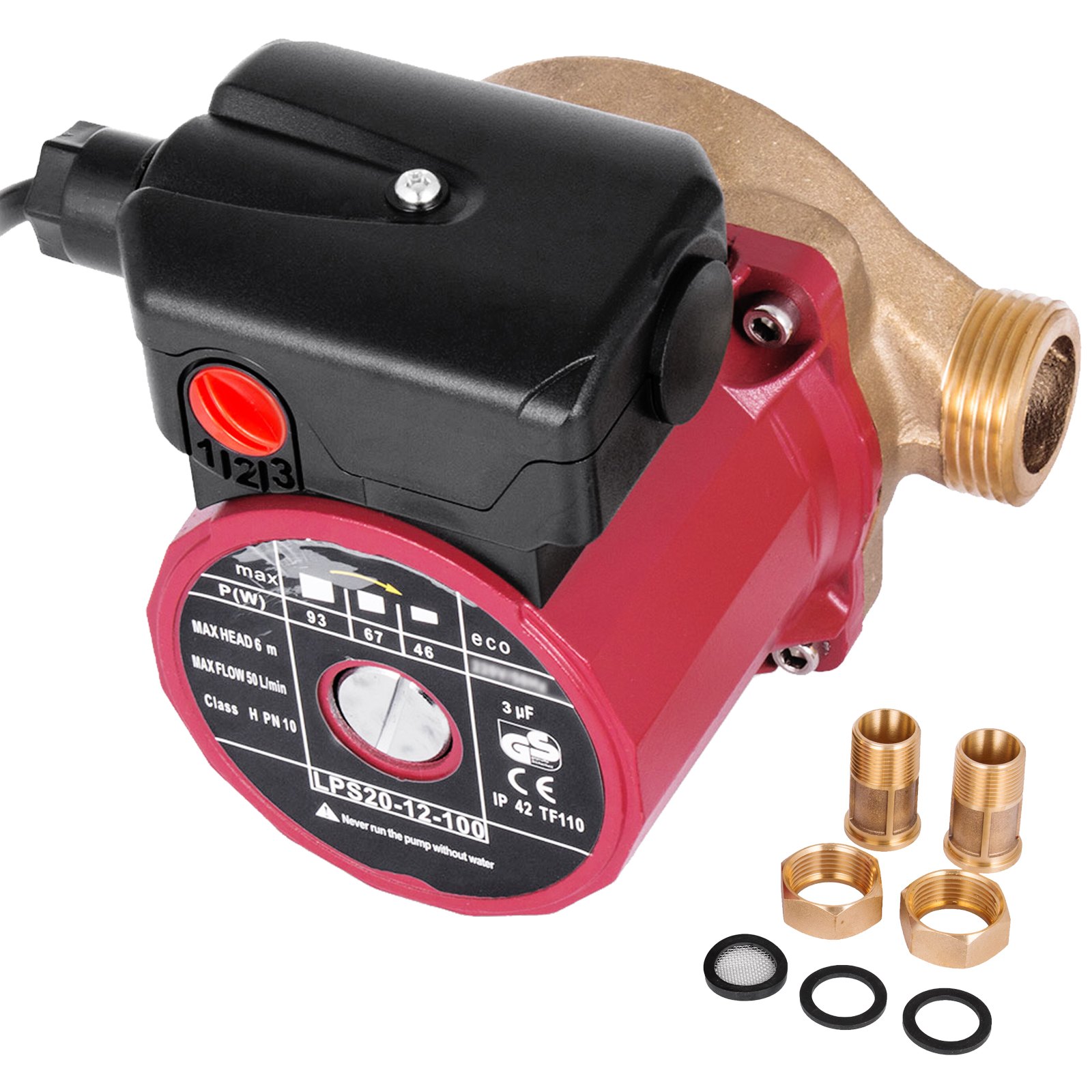 220V Druckerhöhungspumpe 120W - Selbstansaugend 5,5L/min Bis 160 PSI