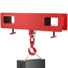 VEVOR Gancho de Carga para Carretilla Elevadora, Capacidad de 2000 kg Ganchos Cargadores para Carretilla, Ancho x Altura 26" x 8" Grúa de Elevación de Cabrestante, Tamaño del Gancho 8,1" x 3" - 4"