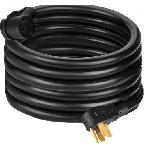 

VEVOR Cable de alimentación para RV de 50 pies, 40 amperios, cable de extensión para RV AWG8, cable de extensión para RV de 40 amperios, cable de extensión para camión, remolque, autocaravana, camper,