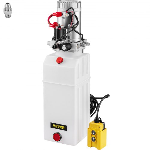 

VEVOR Bomba Hidráulica con Simple Efecto 8L para Remolque de Coches Depósito de Plástico Bomba Hidráulica Remolque Tanque 12V Bomba Hidráulica con Efecto Simple para Remolque Volquete