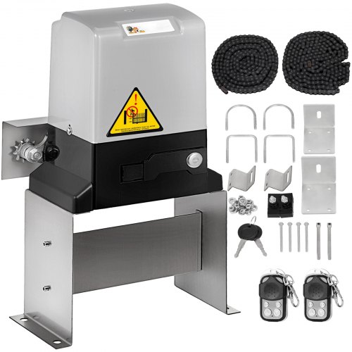 

VEVOR Abridor de Puerta Corredera 1400 kg con 2 Controles Remotos Kit de Hardware para Operador de Puerta para Seguridad Velocidad de Desplazamiento 13 m/Min Motor Eléctrico para Puerta Corredera