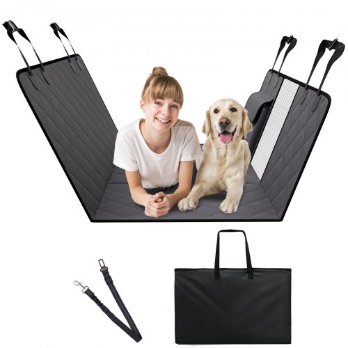 

VEVOR Funda de Asiento Trasero para Perros 137 x 61 cm Impermeable para Coches