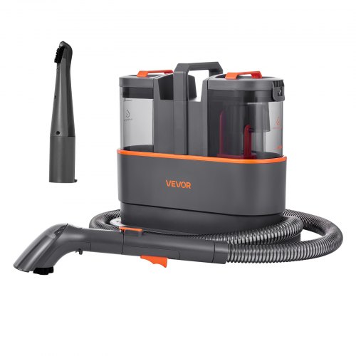 

VEVOR Máquina de Limpieza de Alfombras, con Tanque de Agua Limpia de 1,5 L y Tanque de Agua Sucia de 0,8 L, Limpiador Portátil Profundo de Manchas de Mano de 11,5 kPa para Alfombras, Sofás y Coches