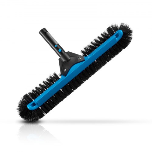 VEVOR Cabezal de Cepillo para Piscina, Cepillos de Fregado de 508 mm con Cerdas de Nailon y Conector de Aluminio, Cabezal Curvo para Limpiar Paredes de Piscinas Enterradas y Elevadas (Sin Poste)