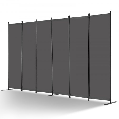 

VEVOR Biombo Separador de Ambientes de 3110 x 1805 x 450 mm, Separador Plegable de Ambientes de 6 Paneles Mampara de Privacidad para Interiores, Separador de Ambientes para Oficina, Dormitorio, Gris