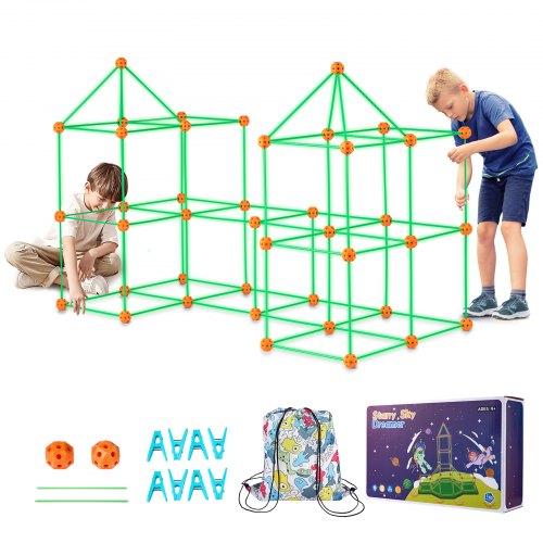 

VEVOR Kit de Construcción de Fortaleza de Niños brilla en la oscuridad 140 PCS