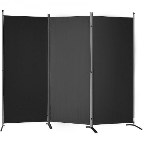 

VEVOR Biombo Separador Plegable de 3 Paneles 226 x 51,5 x 185 cm, Negro Oscuro