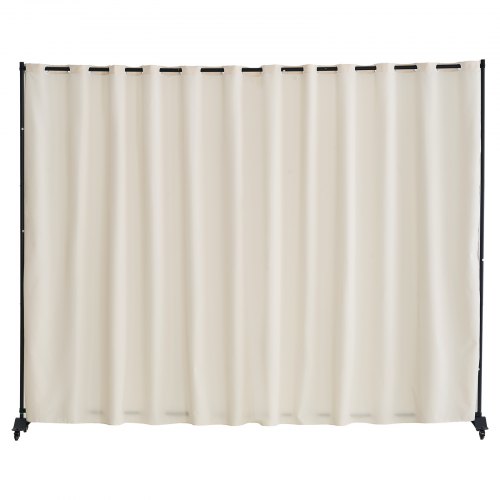 

VEVOR Biombo Separador 308,5x45x245,5 cm Biombo Portátil con Ruedas Tela de Poliéster Separador de Ambientes de Privacidad con Ruedas para Oficina, Hospital, Dormitorio, Comedor, Estudio, Beige