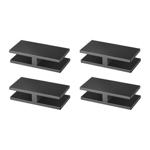 VEVOR Abrazadera de vidrio, 4 piezas de soporte de barandilla de vidrio rectangular para vidrio templado de 0,31 "-0,47", abrazadera de montaje de vidrio de acero inoxidable 304, soporte de estante de vidrio de 0,2 pulgadas de espesor para balcón, jardín, piscina, escalera