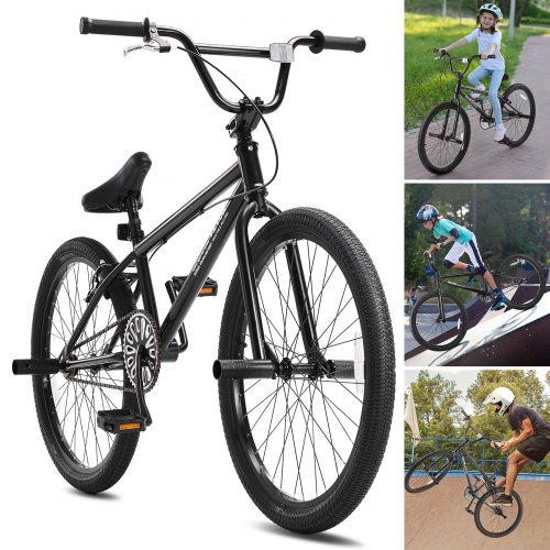 

VEVOR Bicicleta BMX 61 cm Estilo Libre con Cuadro de Acero Hi-Ten Duradero