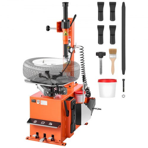 VEVOR Desmontadora de Neumáticos Eléctrica 1100 W, Cambiador de Ruedas, Abrazadera Exterior de 254-457 mm, Abrazadera Interior de 305-559 mm, Soporta Llantas de hasta 305 mm de Ancho, para Talleres
