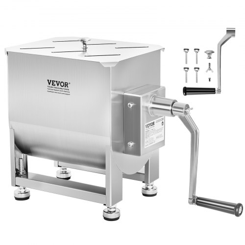 

VEVOR Mezclador Manual de Carne de 10 L de Acero Inoxidable 520 x 230 x 455 mm