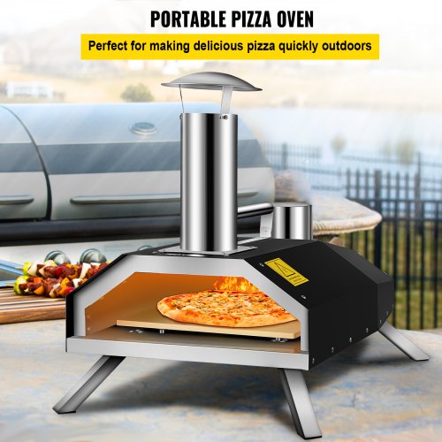 VEVOR Vevor Horno De Pizza Para Exteriores12 Pulgadas Horno Depizza Madera  Pellet | VEVOR ES