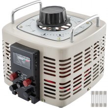VEVOR Convertidor de Voltaje 1 Fase 3 KW 0-300 V Transformador de Potencia Regulador de Voltaje con Seguro