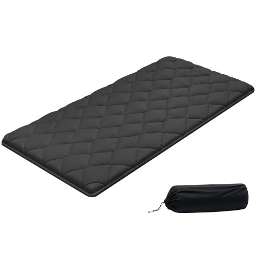 

VEVOR Colchón Futón Japonés, Tatami Plegable Tamaño Individual, con Bolsa de Almacenamiento y Herrajes de Montaje, Esterilla de 9 Capas para Meditación y Yoga, Color Negro, 2032 x 991 x 89 mm