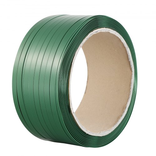 

VEVOR Rollo de Fleje de Poliéster PET para Embalaje 300m x 15,9mm x 0,8mm Verde