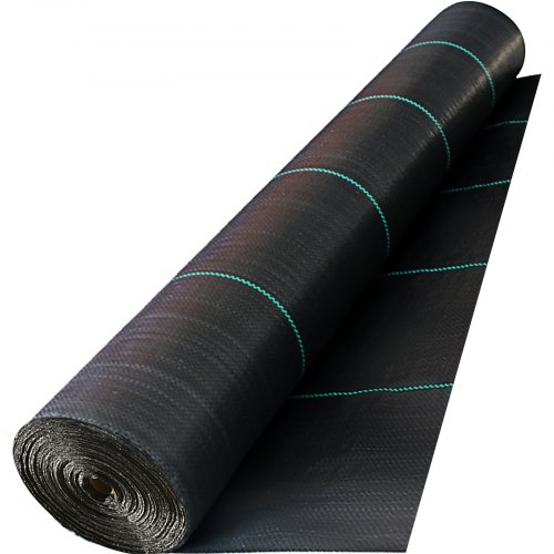 

VEVOR Tela para Acolchado 4x33 m Geotextil Control de Malas Hierbas 132 ㎡ Resistencia a Tracción 272 kg Lona Textil Permeable al Agua Subyacente para Estabilización Carreteras Jardinería Agricultura