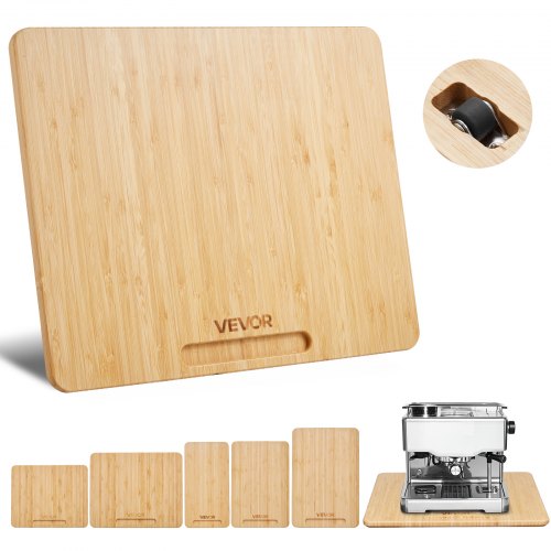 

VEVOR Deslizador para Electrodomésticos 330 x 406 x 21 mm Bandeja Deslizante de Madera Grosor de 1,8 cm con Ruedas de Goma y Asa Hueca Ideal para Cafeteras y Encimeras de Cocina, Color de Madera