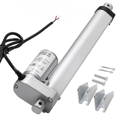 

VEVOR Actuador Lineal 12 V, 203,2 mm, con 15 mm/s y 1000 N de Velocidad, Protección IP54 y Soporte de Montaje para Escritorios Elevadores, Sillones Reclinables y Abridores de Ventanas y Puertas