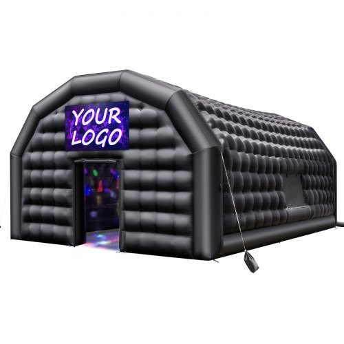 

VEVOR Tienda Inflable para Fiestas, Carpa Inflable 8 x 6 x 4 m con Soplador de 1100 W, Saco de Arena y 2 Ventanas, Tienda de Campaña Tipo Cubo para Eventos, Cumpleaños, Bodas y Fiestas, Negro