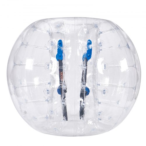 

VEVOR Bola de choque inflable Bola de choque de parachoques 1 pieza 1,5 m x 1,2 m Bola de colisión humana Bola de rebote de burbujas de cuerpo de PVC Bola de parachoques inflable transparente