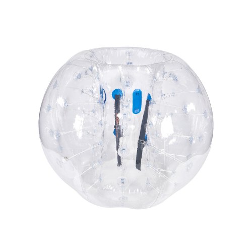 

VEVOR Bola de choque inflable Bola de choque de parachoques 1 pieza 1,5 m x 1,2 m Bola de colisión humana Bola de rebote de burbujas de cuerpo de PVC Bola de parachoques inflable transparente