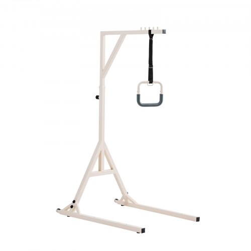 VEVOR Barra de Trapecio para Movilidad en Cama, con 2 Ruedas, Carga de 158,7 kg, con Soporte de Suelo para Personas Mayores, Discapacitadas y Pacientes Postrados en Cama, 1110 x 760 x 1745 mm