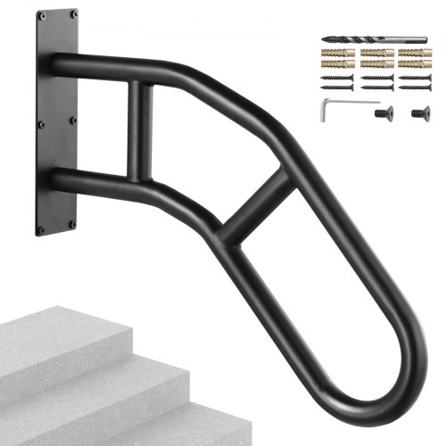 

VEVOR Barandilla de Escalera de Seguridad Montaje en Pared Exterior 813mm Negro