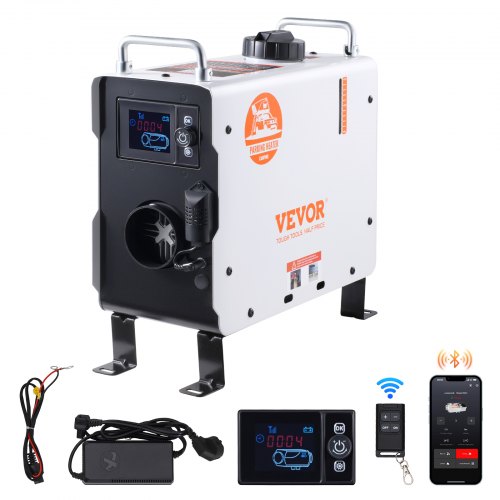 

VEVOR Calentador de Aire Diésel 12 V/24 V y 2 kW con Bluetooth y Control Remoto