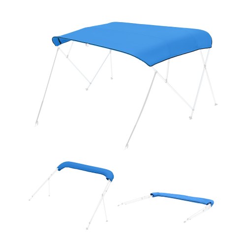 

VEVOR Funda de Repuesto para Toldo Bimini 4 Arcos, Largo de 244 cm, de Grado Marino 600D, Alta Resistencia, Toldo de Repuesto para Barco, para Embarcaciones de Ancho de 246-262 cm, Azul, Sin Marco