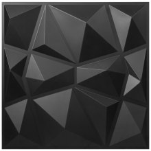 3d Azulejos Negros 50 X 50 Cm 13 Pcs Paneles De Pared De Pvc 3d Impermeable