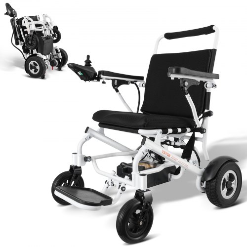 

VEVOR Silla de Ruedas Eléctrica para Adultos Mayores, Capacidad de Peso de 136,08 kg, 508,00 mm de Ancho, Sillas de Ruedas Motorizadas Plegables y Livianas, Aleación de Aluminio, 925 x 670 x 980 mm