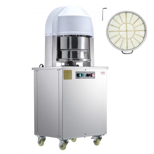 

VEVOR Divisor de Masa Eléctrico 20 Piezas Cortador de Masa de Prensa Vertical de 60-260 g con Motor de Cobre Puro y Bandeja de Acero Inoxidable 304 Máquina para Hacer Pan para Panadería, Restaurante