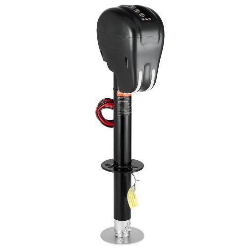 

VEVOR Gato Eléctrico para Remolque con Conector de 2 vías, Función de Memoria, Manivela Manual y Cubierta Resistente a la Intemperie, Carga de 1588 kg Elevación de 240 - 760 mm, para Remolques