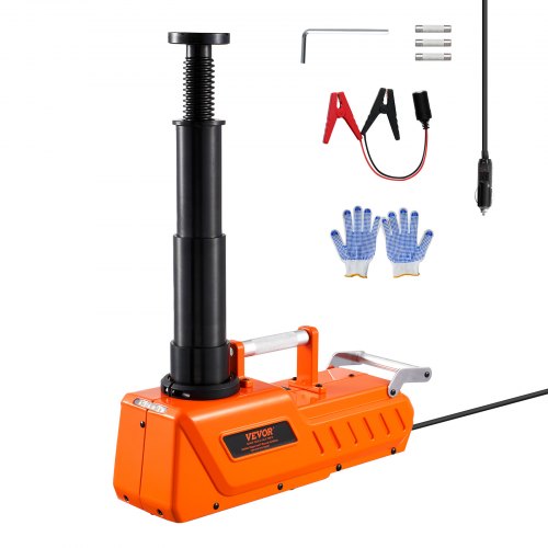 

VEVOR Gato Eléctrico para Automóvil, 15 Toneladas, Gato de Tijera Eléctrico Ajustable con Gran Capacidad de Carga, Doble Potencia de 12 V con Luz LED, para Sedán, SUV, Camión, 410 x 130 x 205 mm