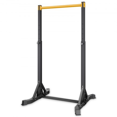 

VEVOR Estación Portátil de Dominadas y Fondos, Carga de 150 kg, Autoportante, con Estructura en H y Tubo de Acero, Altura Ajustable en 8 Posiciones, para Entrenamiento de Brazos, Espalda y Pecho