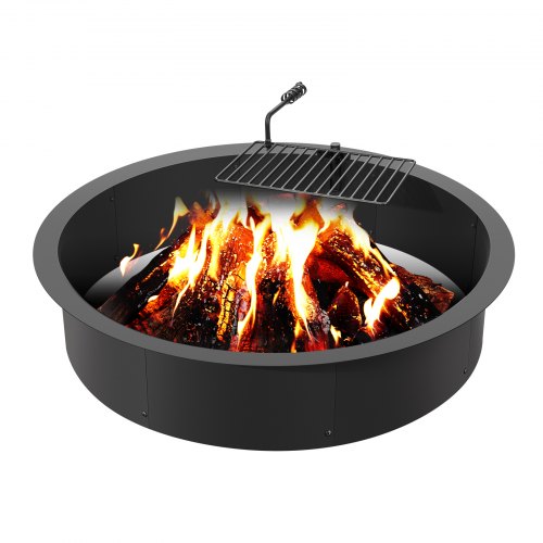 

VEVOR Aro de Acero para Fogata con Parrilla para Barbacoa al Aire Libre 1016 mm