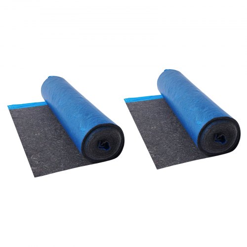VEVOR Base para Suelo de 37,2 m², Relleno de 3 mm para Suelo Laminado con Barrera de Vapor, Película de Fibra y PE de Alta Resistencia, Insonorizante y Antirruido para Suelos de Vinilo y Madera