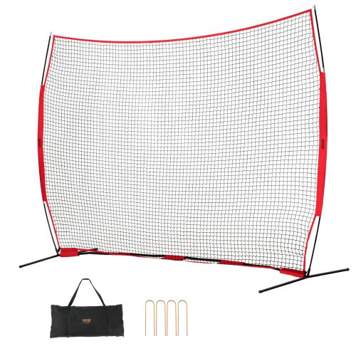 

VEVOR Red de Barrera para Barricada, Red de Barrera deportiva de 3930x1400x2750mm Equipo de Práctica Portátil con Bolsa de Transporte, Red de Protección para Entrenamiento de Béisbol, Softball