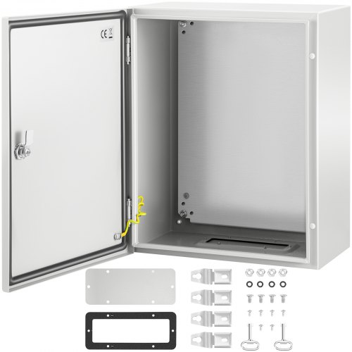 

VEVOR Caja Eléctrica de Acero del Recinto de la Caja Eléctrica, 50x40x25 cm Acero de Carbono IP65