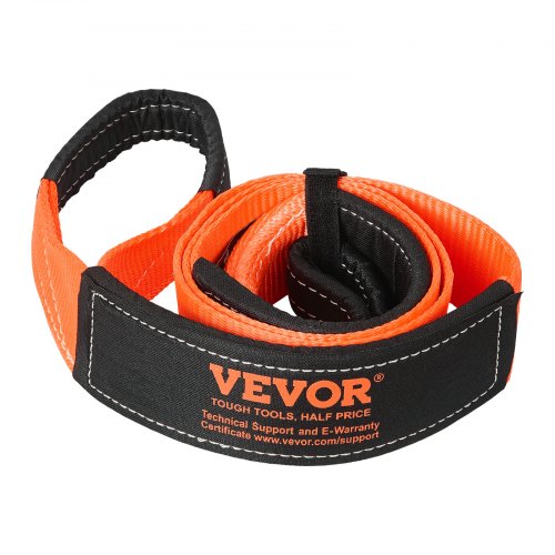 

VEVOR Correa de Remolque de Recuperación, 76,2 mm x 2,4 m Resistencia a la Rotura de 16329 kg, Correas de Bucle Triplemente Reforzado Cable de Extensión de Cabrestante para Remolque y Recuperación