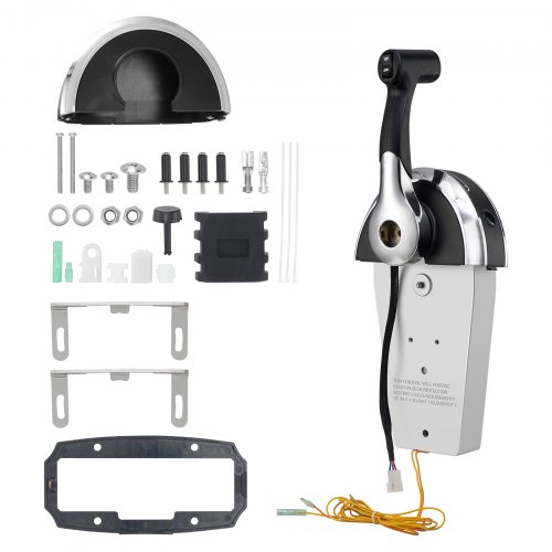 

VEVOR Caja de control remoto fueraborda, compatible con Mercury PT 2 tiempos 8M0059686, control de acelerador de barco de montaje superior, con interruptor de ajuste eléctrico, dirección